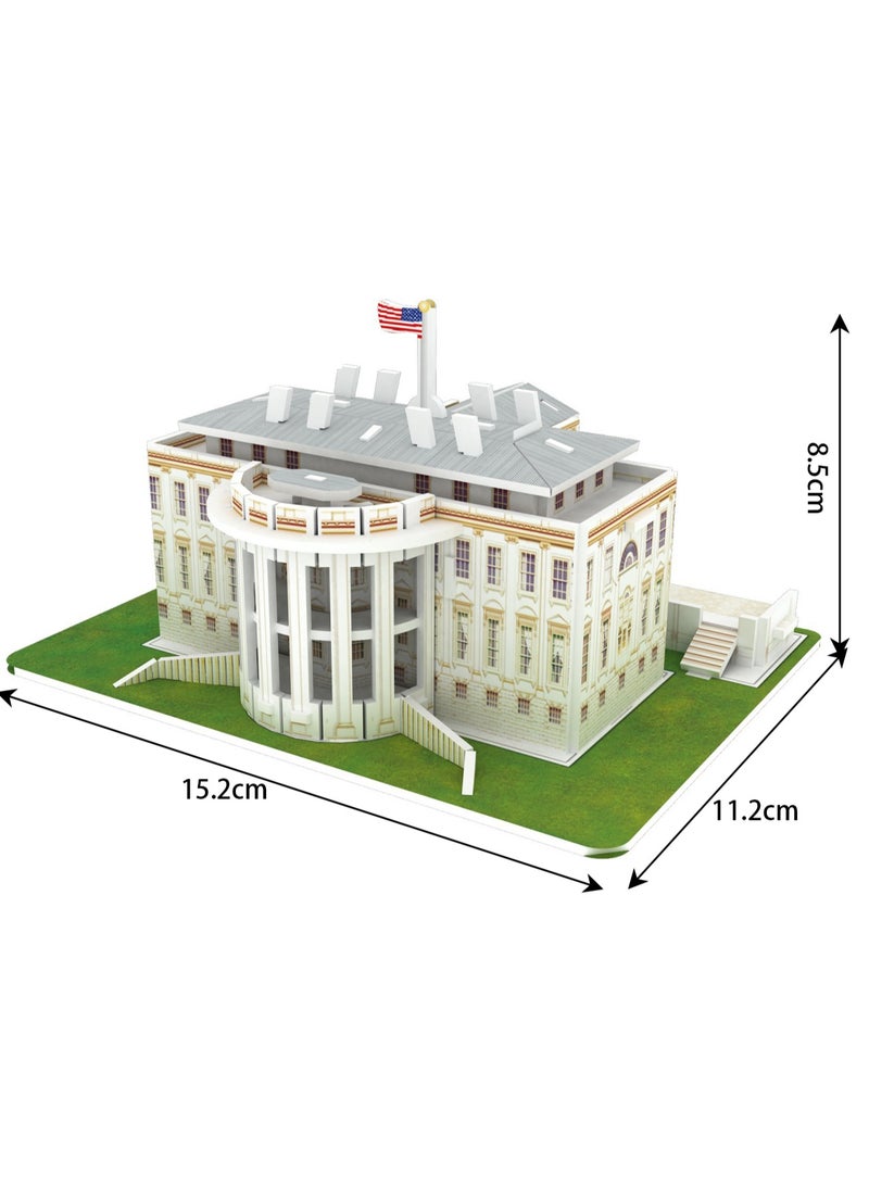 World Famous Building Puzzle White House Children's Toy - Image 3